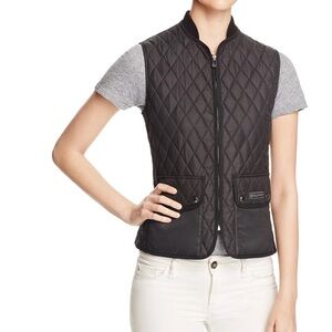 Belstaff Wickford Black Quilted Vest Size 40/6